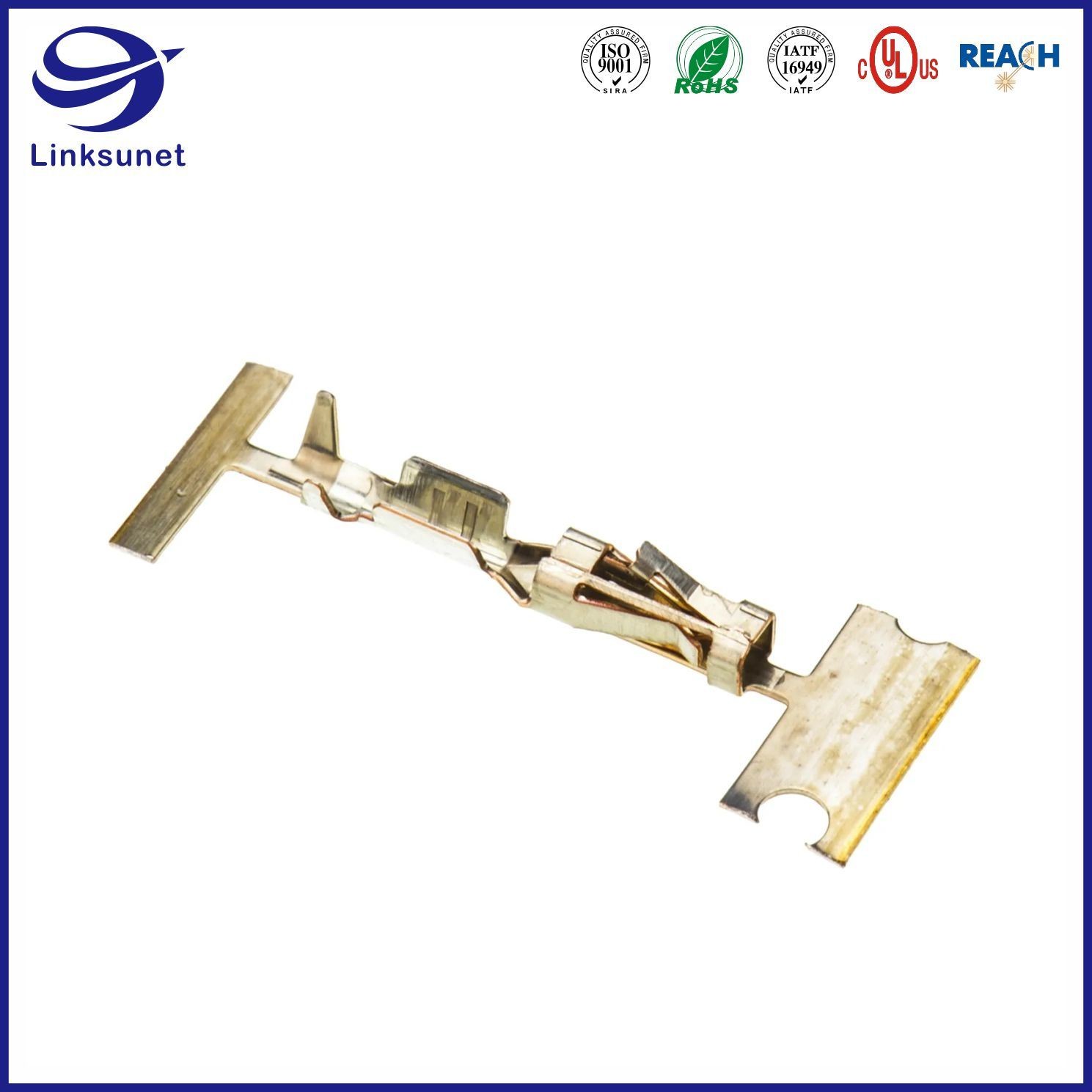Ampmodu Short Point Crimp Gold Terminal for Storage equipment Wire Harness