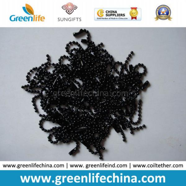 Buy cheap Hot Sale 1.0mm Shinny Black Colored Bead Metal Ball Chain from wholesalers