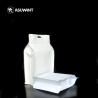 Buy cheap Biodegradable Kraft Paper Zipper Bags White Blank Flat Bottom Side Gusset from wholesalers