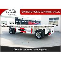 Buy cheap 30 - 50 TonTowing Draw Bar Trailer Flat Bed / Chassis Shape Fuwa / BPW Axle product