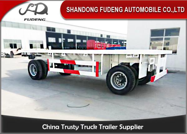 Buy cheap 30 - 50 TonTowing Draw Bar Trailer Flat Bed / Chassis Shape Fuwa / BPW Axle from wholesalers
