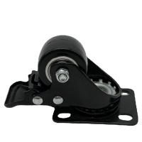 Buy cheap 50MM PU Tread Swivel Light Duty Casters Wheel with brake Double Bearings product