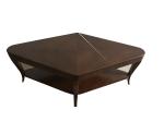Diamond walnut veneer espresso finish side table,coffee table for living room