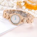 Natural Wooden Wrist Watch With Stainless Steel Butterfly Buckles
