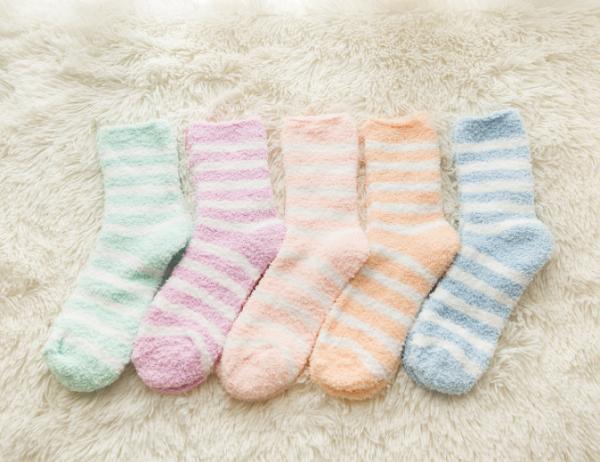 Buy cheap Indoor Warm Women's Novelty Socks / Womens Fluffy Socks Polyester Material from wholesalers