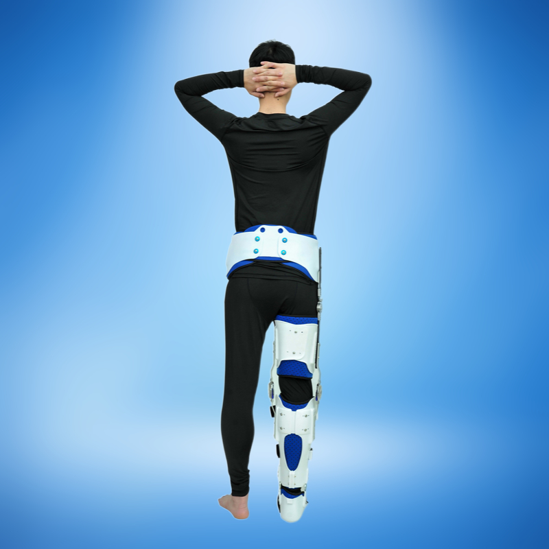 Adjustable Trunk Hip Knee Ankle Foot Orthosis Rehabilitation Fixer Thigh Bracket