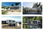 Hotel Prefab House 20ft Modern Outdoor Apple Cabin with Online Technical Support