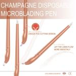 U18 Eccentric Disposable Manual Tattoo Pen For Hair Stroke with Pigment Brushes
