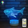 Buy cheap 7 Colors RGB Shark Gifts 3D LED Illusion Lamps For Girls Bedroom from wholesalers