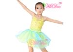 lyrical ballet dance costumes Sequin Tops Two Colors Layered Tulle Skirt