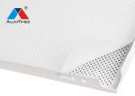Sound Dampening Clip In Metal Ceiling Tiles Square Shape For Office Building