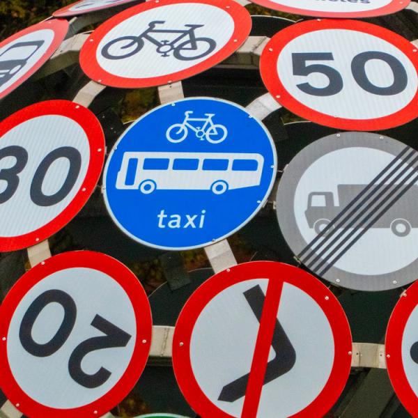 Buy cheap Safety Roadway Safety Traffic Signs Waterproof Traffic Warning Reflective Signage Black Road Work Reflective Sheeting Traffic Signs from wholesalers