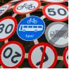 Buy cheap Safety Roadway Safety Traffic Signs Waterproof Traffic Warning Reflective Signage Black Road Work Reflective Sheeting Traffic Signs from wholesalers