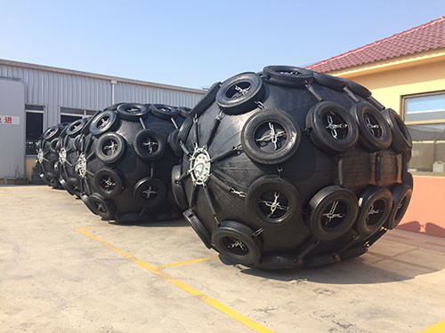 D1350×L3000 80kPa Marine Inflatable Fender 50kPa Ship Pneumatic Fender