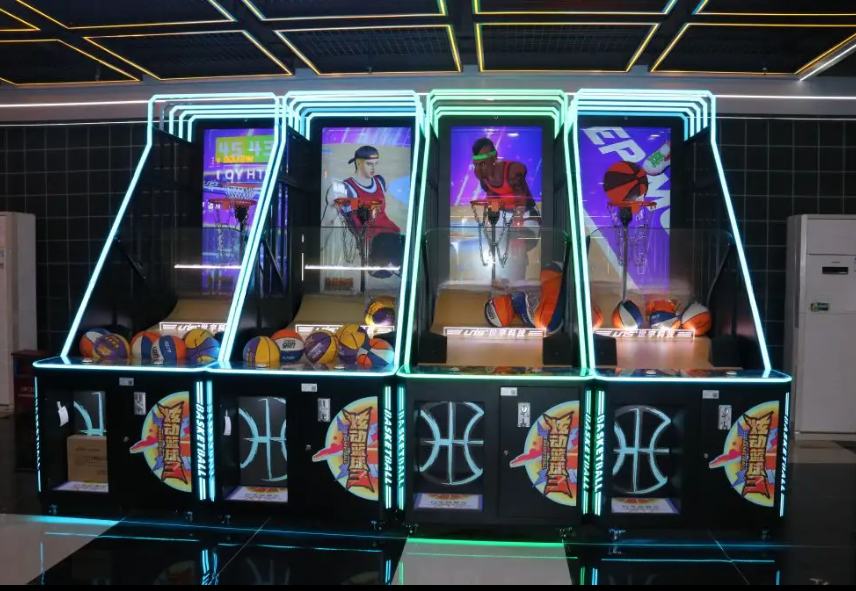 55'' LCD Screen Street Arcade Basketball Game Machine For Amusement Park
