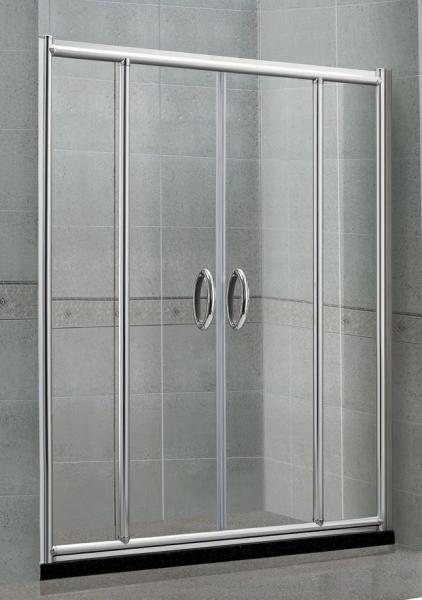 Buy cheap CE Certification Screen Sliding Shower Enclosures Sand Silver With Frame 6 MM Glass from wholesalers