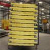 Buy cheap fireproof corrugated glass wool container house sandwich wall panel 1150-50-0.376mm from wholesalers