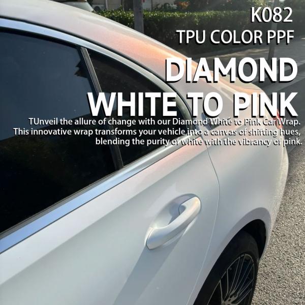 Buy cheap K082 Diamond White To Pink TPU Color Paint Protection Film Car Vinyl Wrap from wholesalers