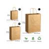 Buy cheap Eco Friendly Brown Paper Gift Bag With Self Adhesive Closure from wholesalers
