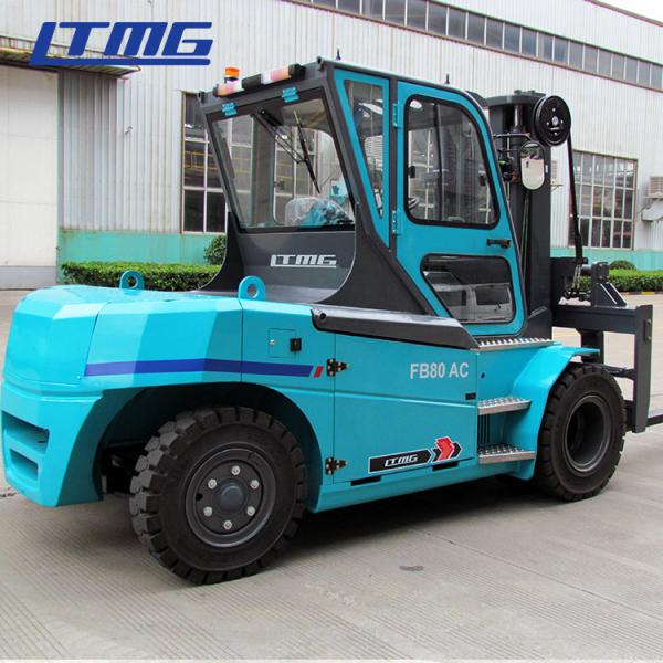 Buy cheap 8000kg Electric Hydraulic Forklift Equipment ZAPI Controller 1520mm Fork Length from wholesalers