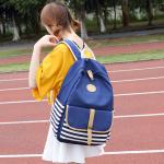 A lot of fashiona Canvas stripe School bags