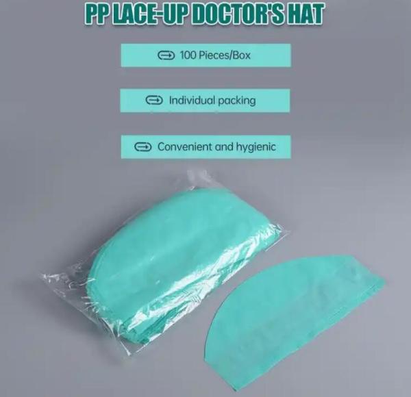 Buy cheap Disposable nonwoven Surgical cap DISPOSABLE NURSE SURGICAL HEADCAP NON WOVEN CAP BOUFFANT HAIR NET SHOW from wholesalers