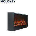 1000mm TV Stand Electric Wood Burning Fireplace Wall Insert Remote Control