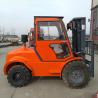 Buy cheap 4 Ton Off Road Forklift Truck Diesel Power Automatic Transmission Triplex Container Mast from wholesalers