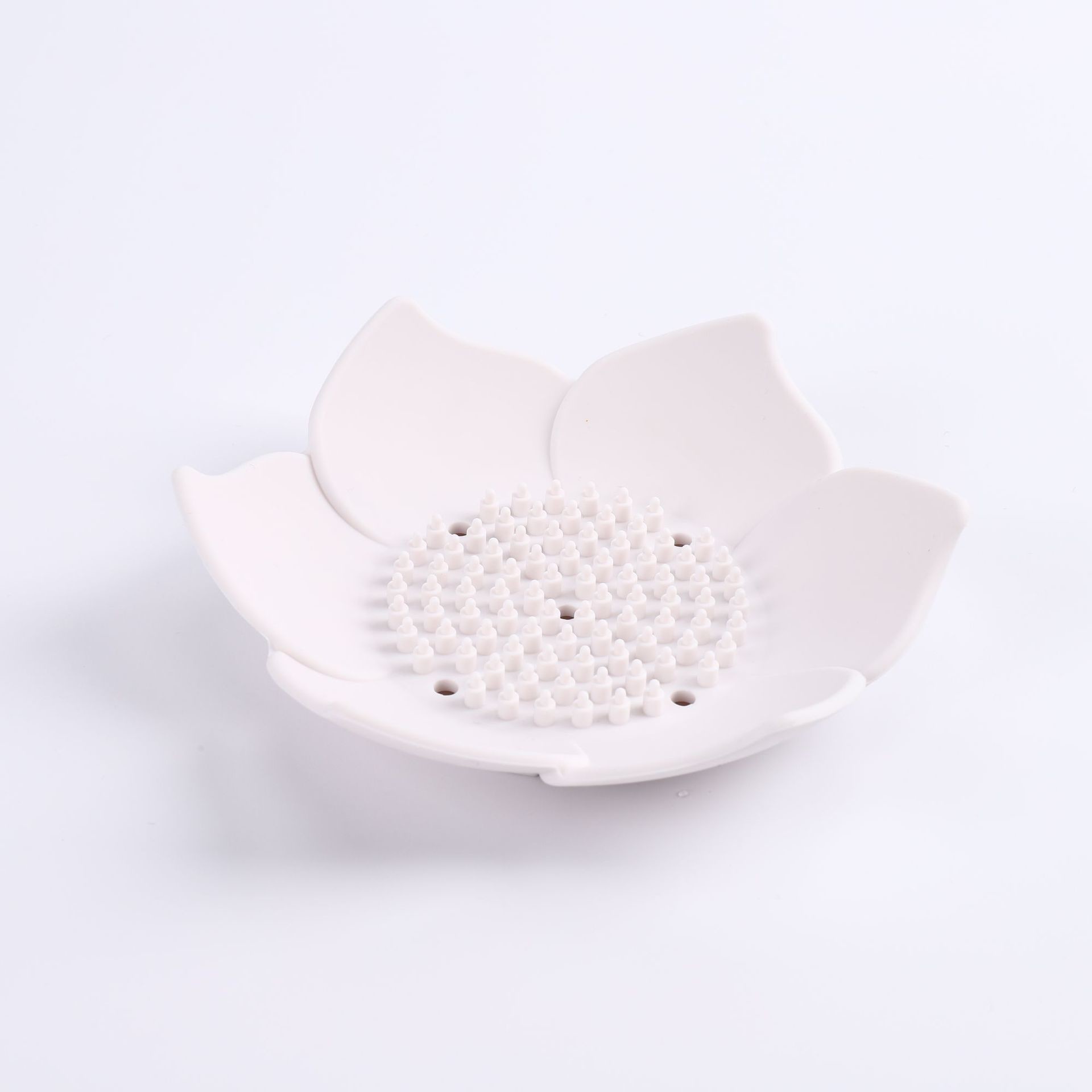 Flower Shape Silicone Soap Saver Easy Dry For Counter / Bathtub