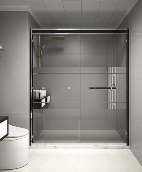 Buy cheap KPN2009003 1200-2000X1950mm Double Sliding Glass Shower Doors , Shower Cubicle Doors With Double Wheels from wholesalers