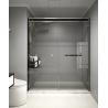 Buy cheap KPN2009003 1200-2000X1950mm Double Sliding Glass Shower Doors , Shower Cubicle Doors With Double Wheels from wholesalers