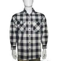 Buy cheap Yarn Dyed Twill FR Long Sleeve Button Down Shirts HRC2 Level 7.5oz product