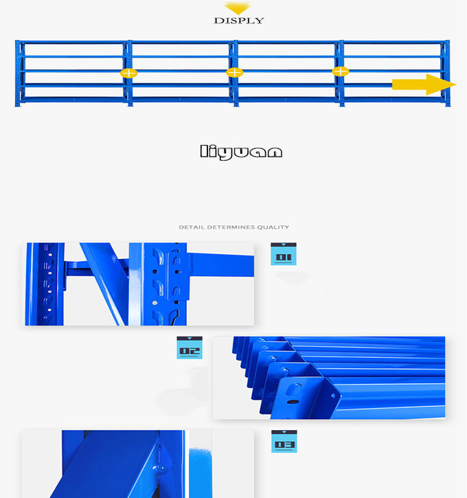 Cold Rolled Loading Warehouse Strong Racks Medium Duty Shelving Racking Racks