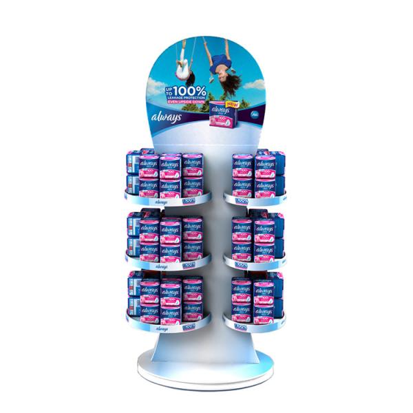 Demountable Metal Cosmetic Display Rack Supermarket Display Rack For Sanitary