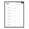 Buy cheap Customized White Magnetic Fridge Calendar Paper Monthly Family Planner from wholesalers