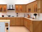 60 Inch Contrasting Kitchen Island And Cabinets With Lazy Susan Basket