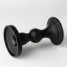 Buy cheap Black Color Glass Candle Holder Lead Free Pillar And Taper Candle Holders from wholesalers
