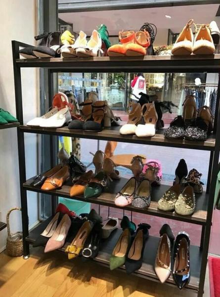 Buy cheap Black Modular Shoe Store Display Shelves Stable Structure For Shoe Specialty Stores from wholesalers