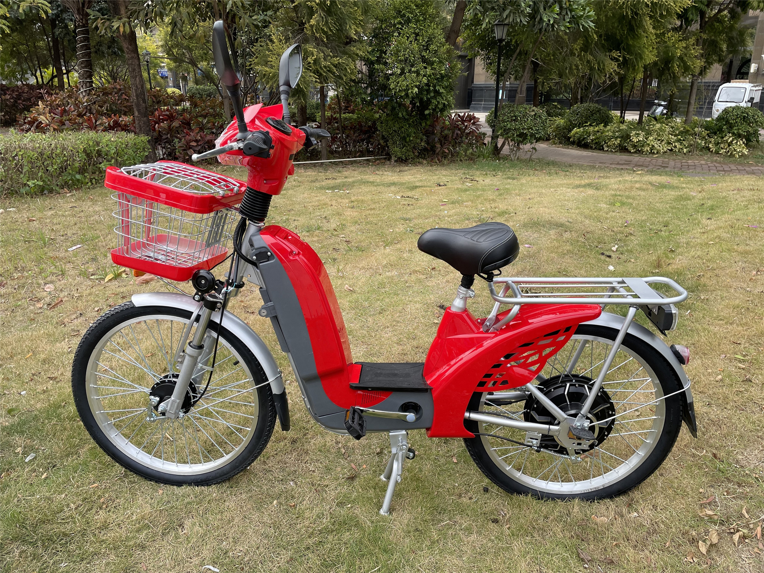 Single Speed 48V Electric Bike 500W 350W 24 Inch Wheel Electric Bike