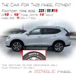 Replica Machined Wheels Rim 62748 19" For Nissan Rogue 17-20