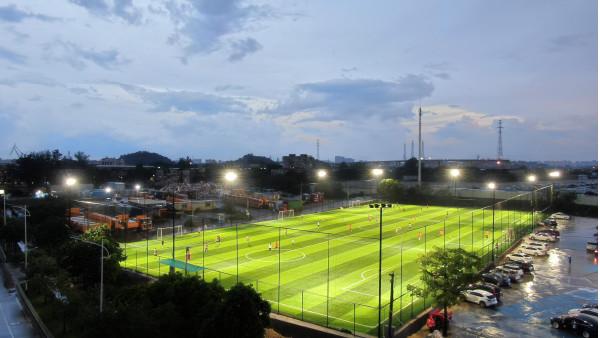Buy cheap 8000-15000 Dtex Artificial Football Turf With Disease Resistance 16.5 Stitches from wholesalers