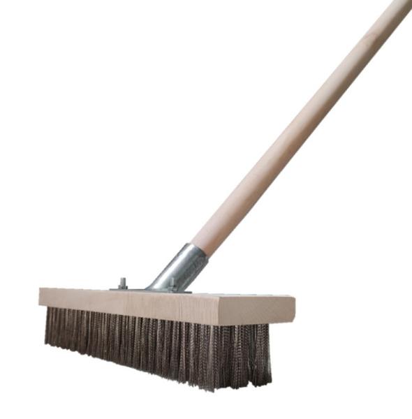 4cm Long Handle Stainless Steel Wire Brush For Cleaning Ship Deck Moss And Oil