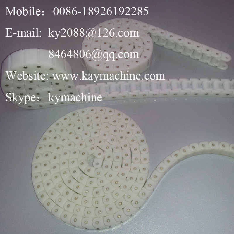 straight running chains with thermoplastic flights Plastic Single Roller Chain China manufacturer factory producer