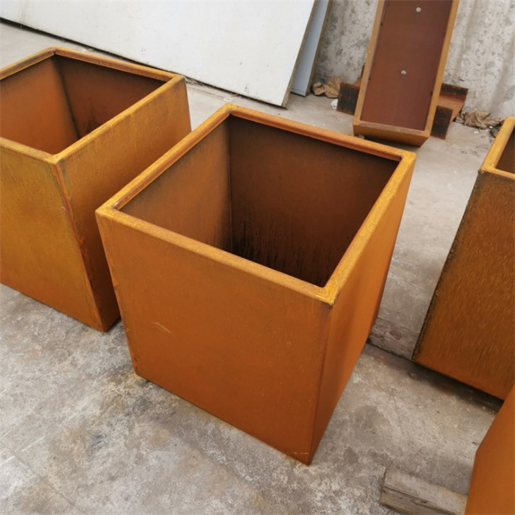 Vertical type plant metal flower pots for outdoors garden