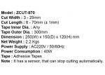 ZCUT-870 Carousel Type 220V Automatic Tape Dispenser Machine For 3mm-25mm Tape