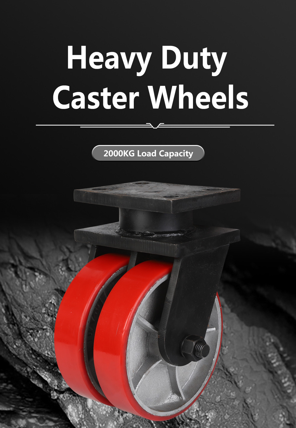 Polyurethane Iron Core Agv Caster Wheel 5/6/4 Inch Heavy Duty Casters