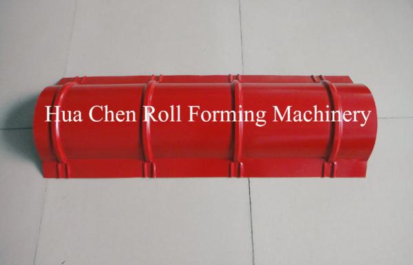 Buy cheap 400mm 45# Steel Ridge Cap Roll Forming Machine Roof Tile Roll Forming Machine from wholesalers