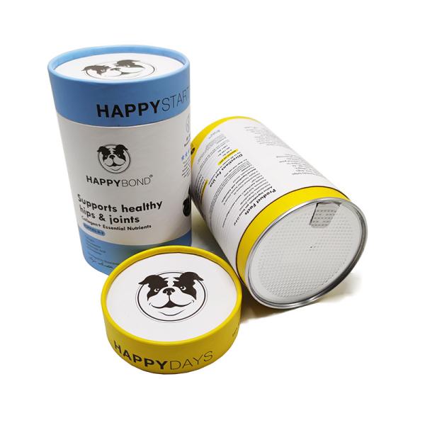 Buy cheap Airtight Kraft Paper Composite Cans With Easy Open Lid Food Grade Milk Powder Container from wholesalers