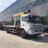 Buy cheap 4x2 Euro 3 Dongfeng 8000kg Self Loader Tow Truck With 5 Tons Telescopic Crane from wholesalers