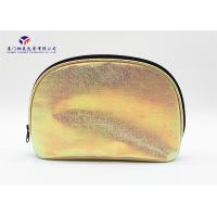 Buy cheap Fashionable Soft Leather Makeup Bag Round Corners Treatment Without Handle product